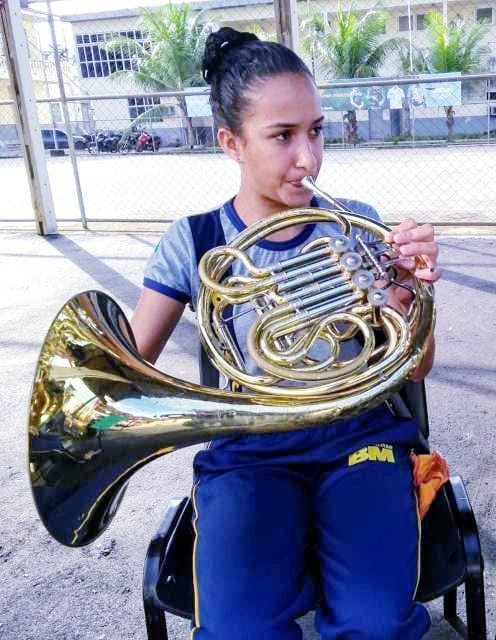 Aluna da Banda que foi aprovada em curso de Licenciatura em Música da UFAC Foto: (Ascom)