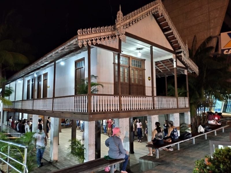 Casarão recebendo a comunidade com realização de diversas atividades Foto: Katiussi Melo